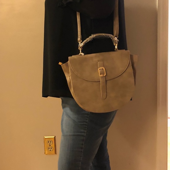 Amina Top Handle Grey Crossbody - Picture 7 of 7